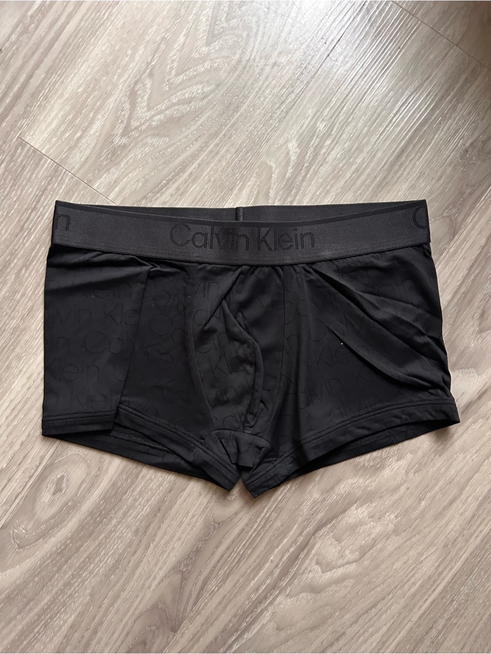 Calvin Klein | CK Black Low Rise Jacquard Trunk in Black (Small)